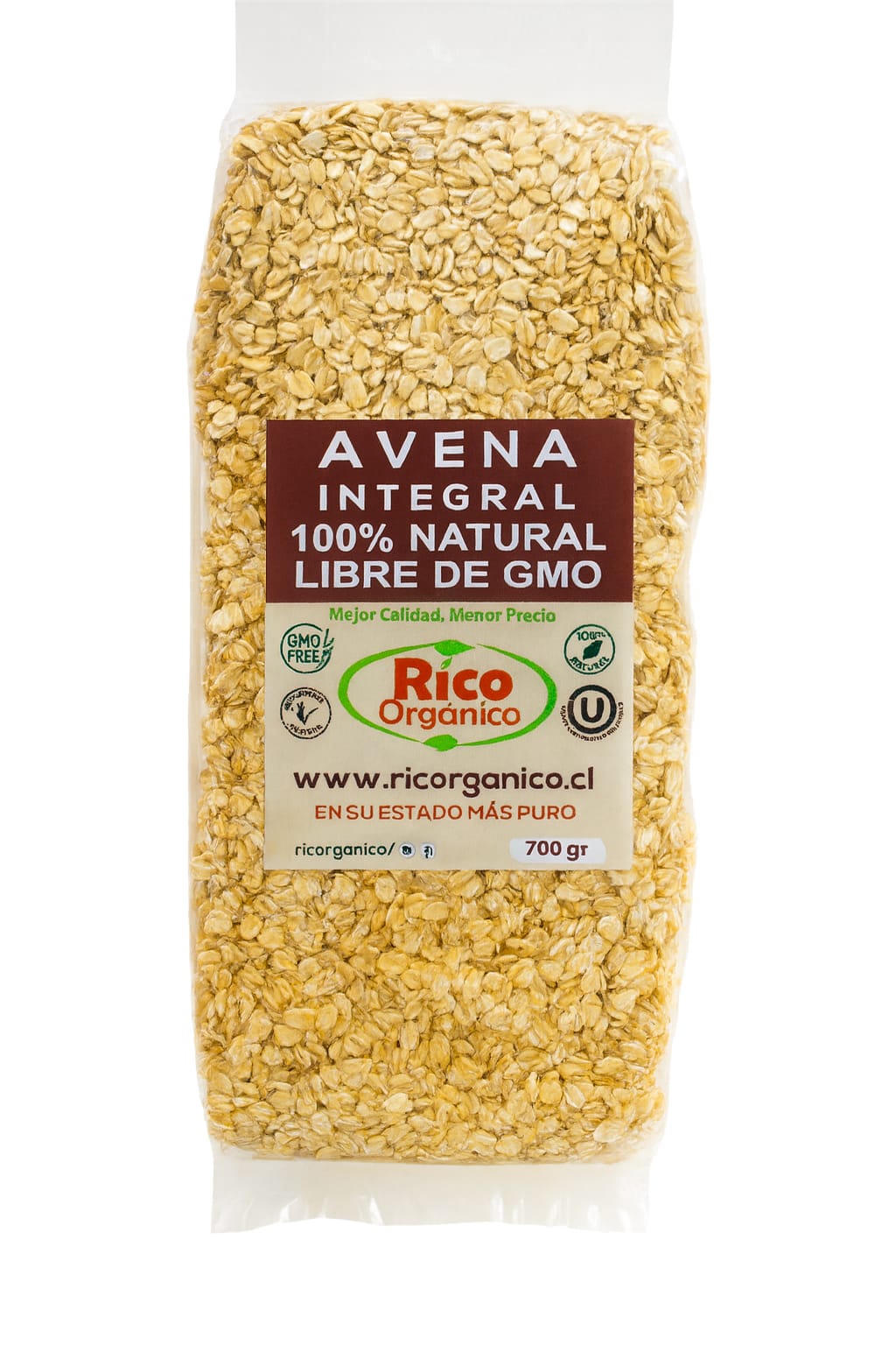 Avena integral RicOrganico en formato 700 gramos