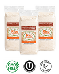 Harina de Avena Integral Premium 1 kg – Libre de GMO | Alta en Fibra y Energía Natural | Pack 3 Unidades