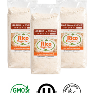 Harina de Avena Integral 1 kg Pack 3